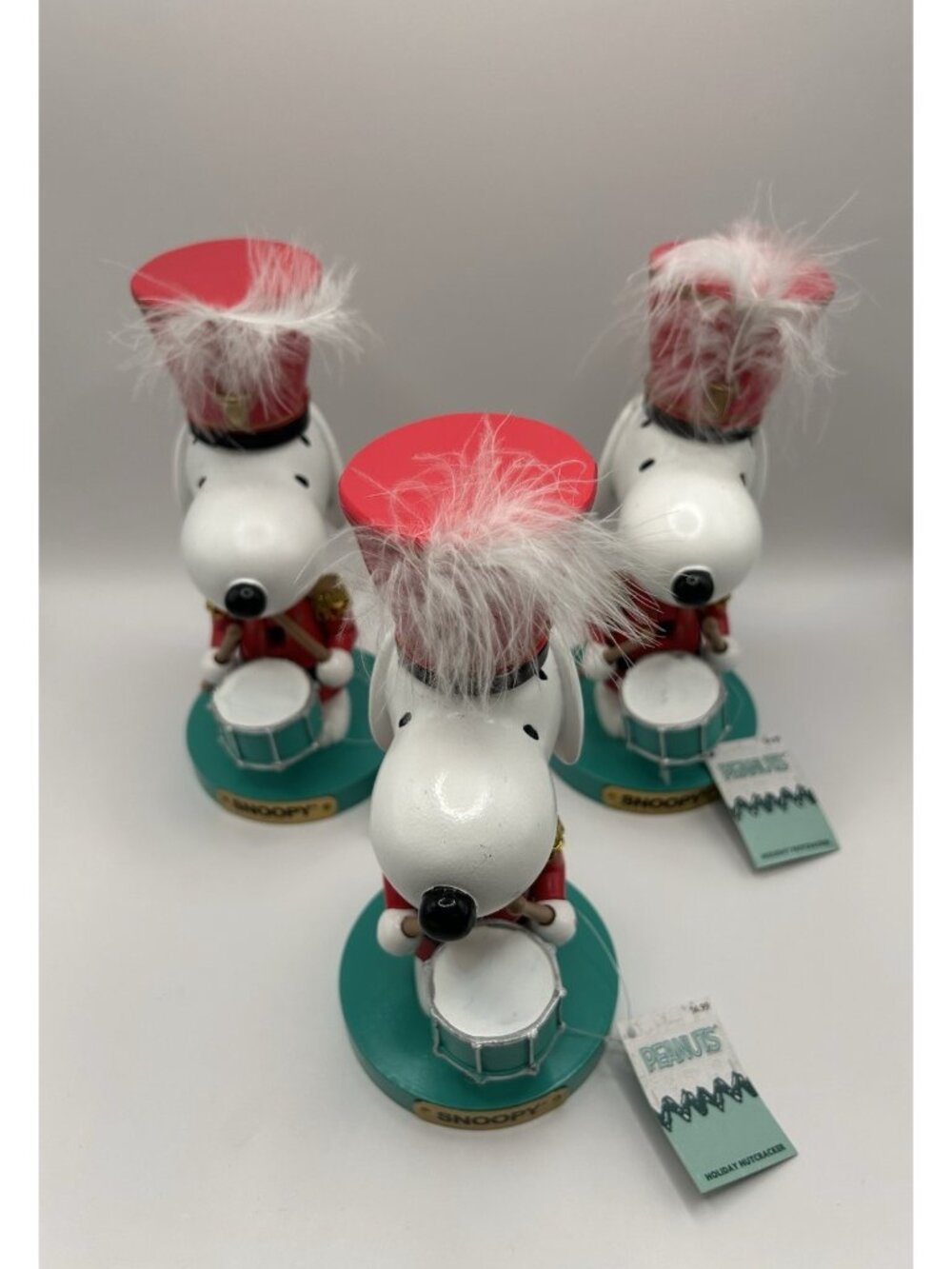 New Peanuts Snoopy Nutcracker Drummer Kurt S Adler 2024 Christmas Lot Of 3 As Is - Picture 2 of 16